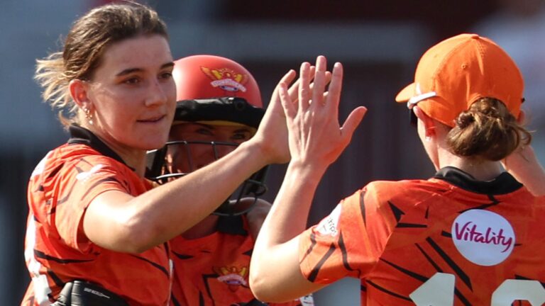 The Hundred: SunRisers Leeds book spot in women’s final with tense five-wicket win over Southern Brave in eliminator | Cricket News