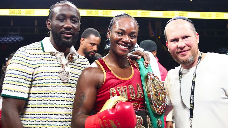 Terence Crawford was one of the boxing stars who attended the Shields fight [Pic courtesy of Stephanie Trapp/Salita Promotions]