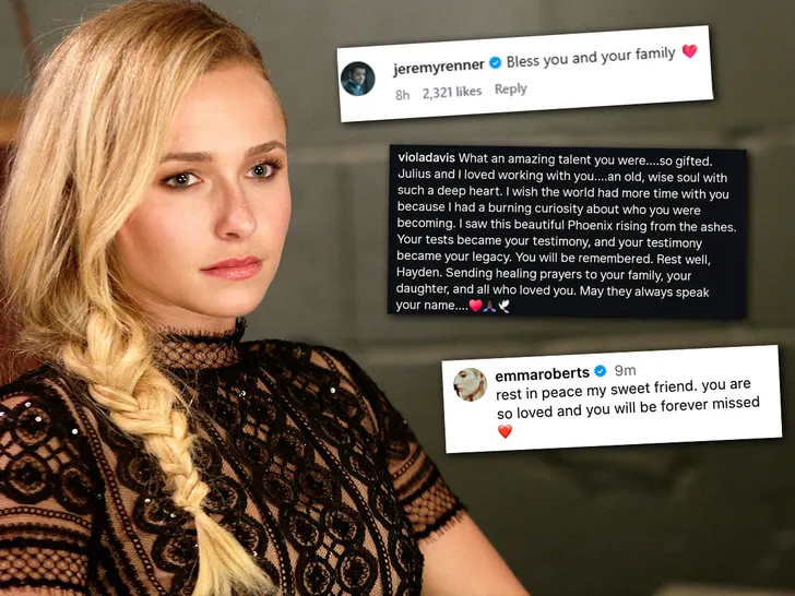 Celebs React to Hayden Panettiere’s Death