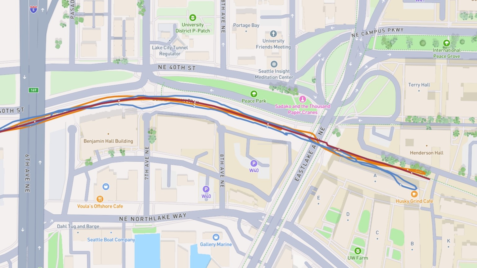 Comparing map and positioning data between the Galaxy Watch 9 and Garmin Cirqa