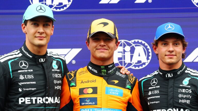 Dutch GP: Rain falling ahead of race with Norris on pole from Russell LIVE!