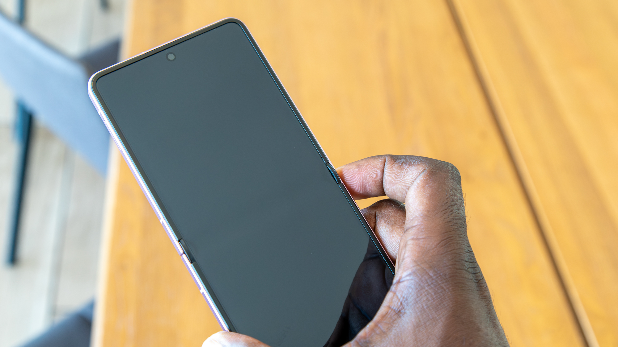 Galaxy Z Flip 8 with the display off