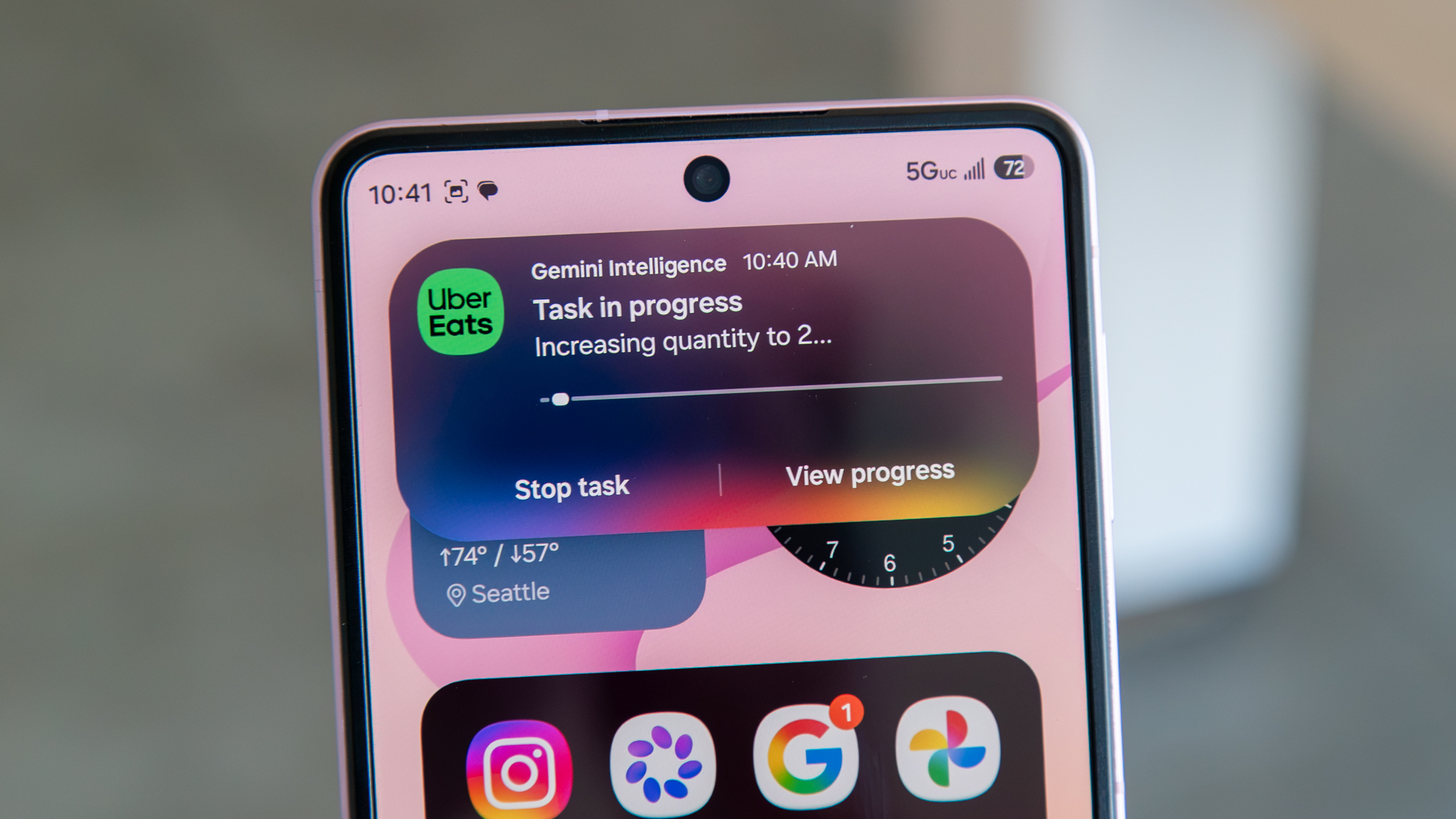 Gemini Screen Automation on the Galaxy Z Flip 8