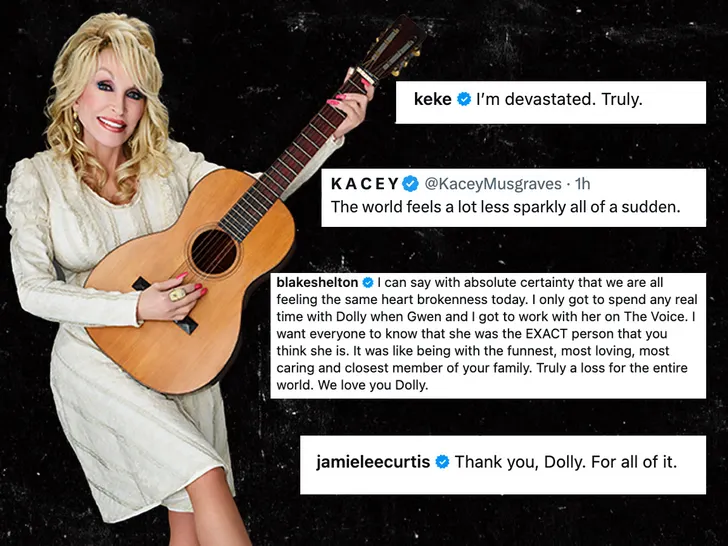 Celebs React to Dolly Parton’s Death