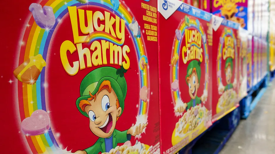 Lucky Charms cereal box