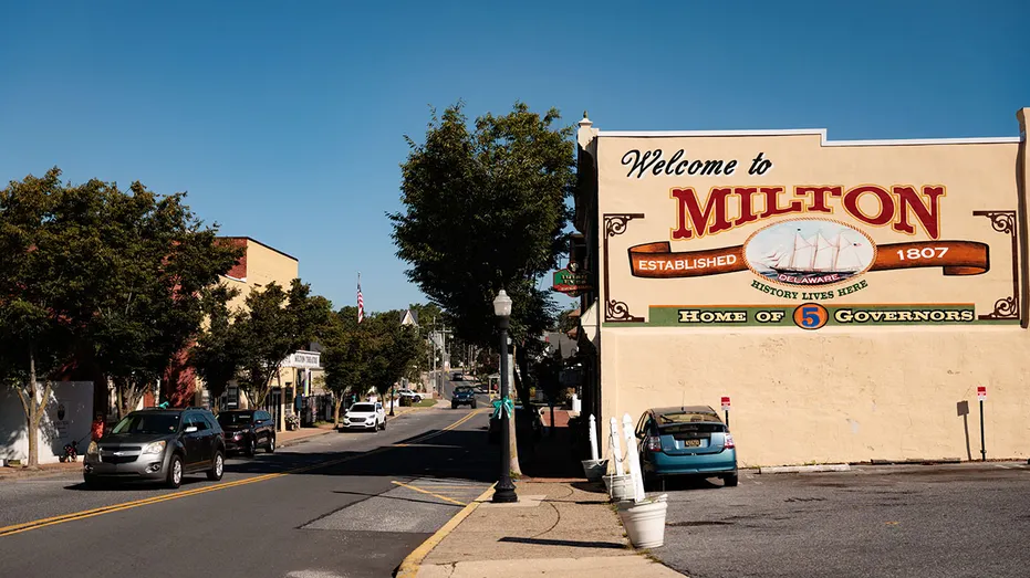 A street view in Milton, Delaware