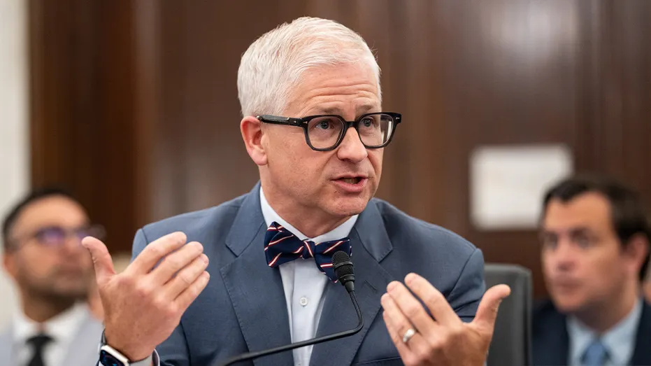 Patrick McHenry speaks during a Senate Commerce Subcommittee on Consumer Protection, Technology, and Data Privacy hearing in Washington, DC, US, on Wednesday, May 20, 2026.