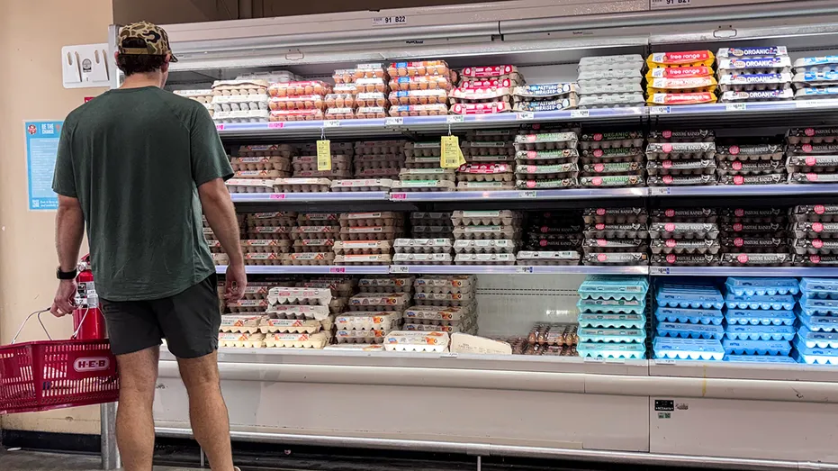 Eggs in supermarket