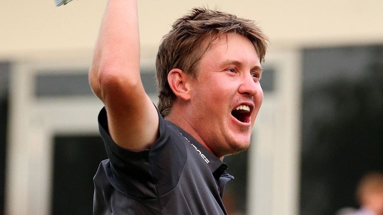 Harris beat Alistair Docherty in a play-off after shooting 59 in his final round in Omaha
