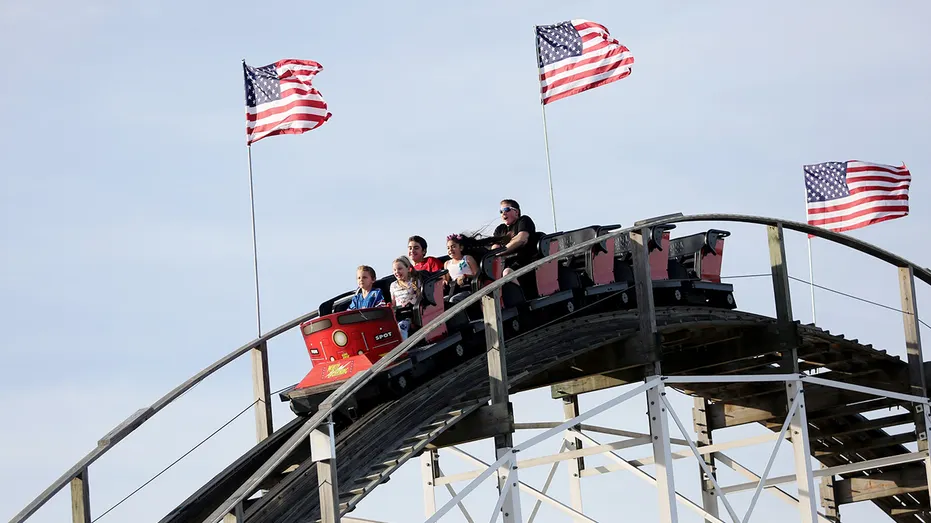 A roller coaster ride at Fun Spot America in Orlando