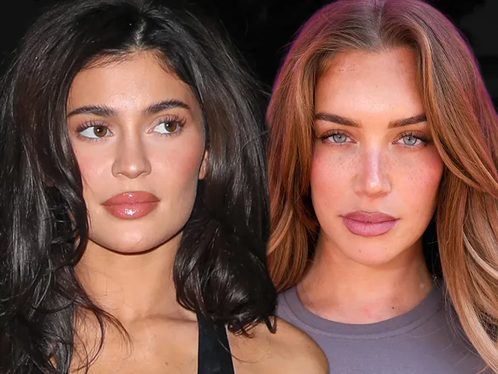 kylie jenner Stassie Karanikolaou getty comp