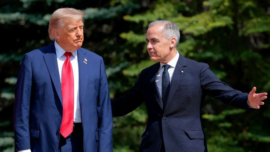 Canadian Prime Minister Mark Carney and US President Donald Trump