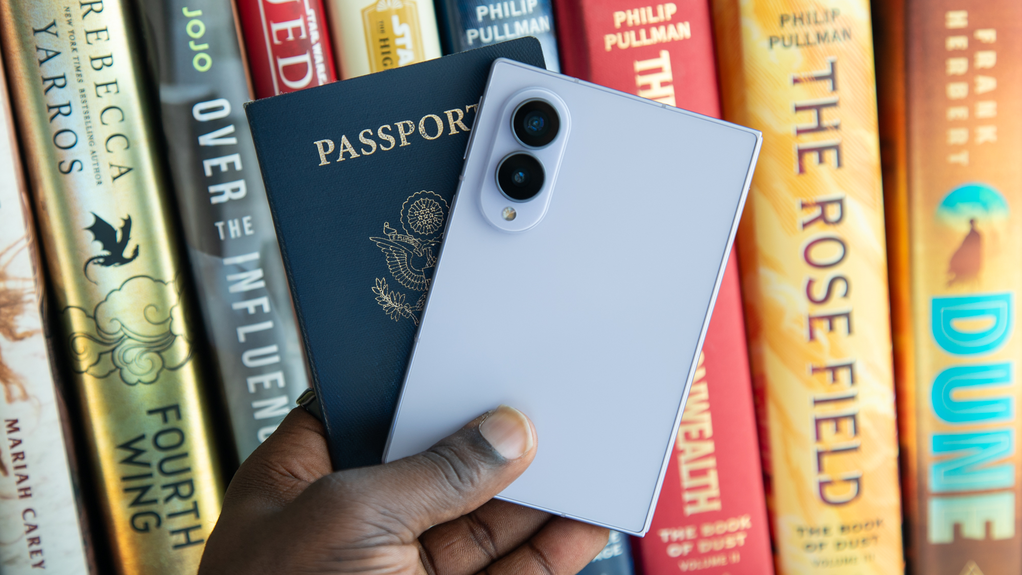 The Galaxy Z Fold 8 with a passport