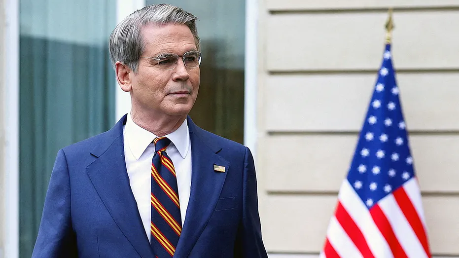 Treasury Secretary Scott Bessent speaks with reporters in Paris