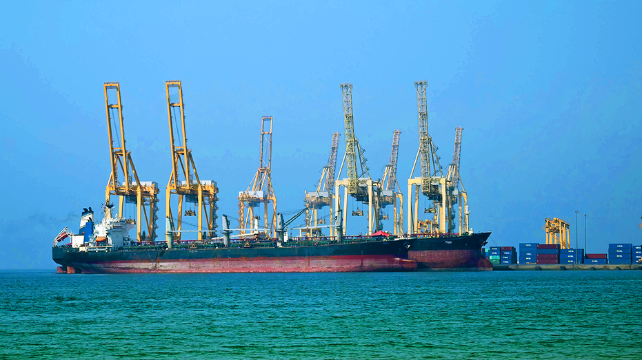 Oil tanker in Strait of Hormuz