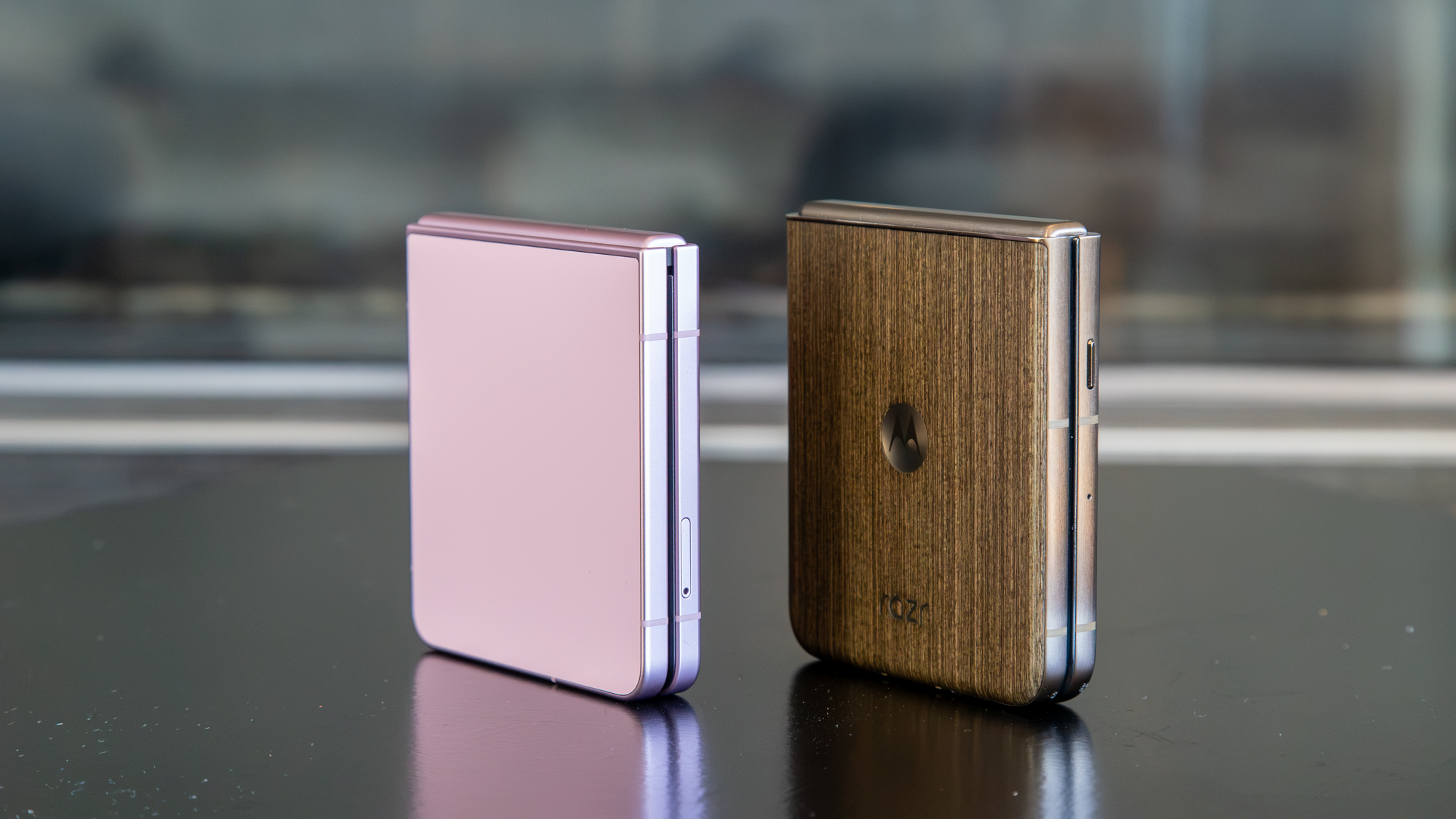 Galaxy Z Flip 8 next to the Razr Ultra 2026