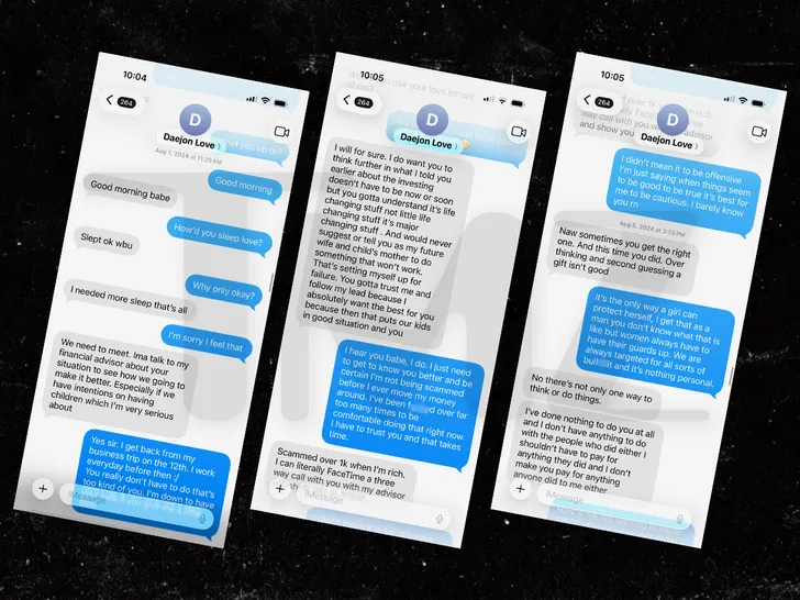 Daejon Love Text Messages