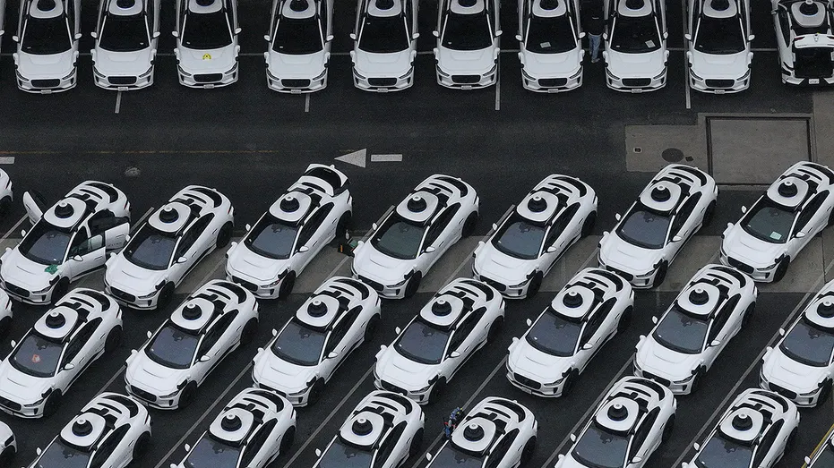 Waymo cars are seen