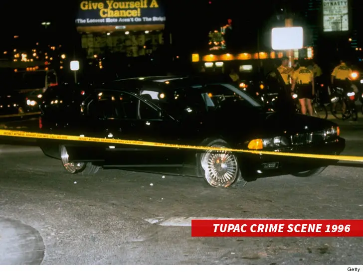 Faith Evans Isn't Surprised Tupac Murder Weapon Mysteriously Disappeared :: 1214-tupac-crime-scene-1996-getty-3