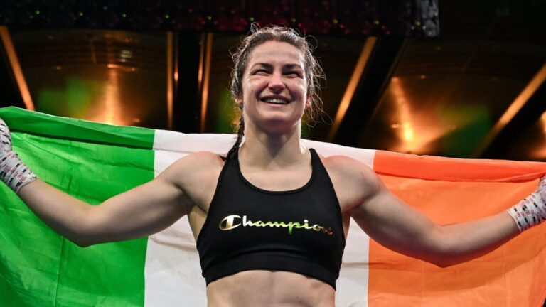 Katie Taylor wins final fight of boxing career after beating Flora Pili on emotional night at Dublin’s Croke Park | Boxing News