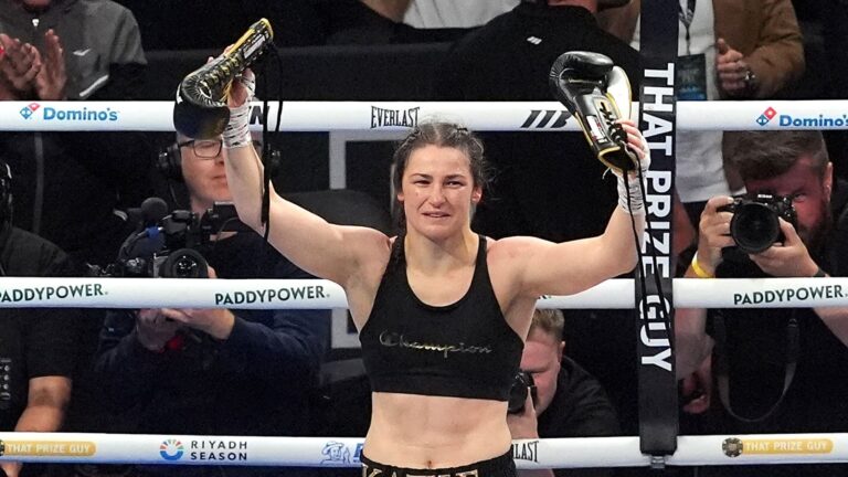 Katie Taylor ecstatic after beating Flora Pili to make perfect end to ‘dream career’ at Dublin’s Croke Park | Boxing News