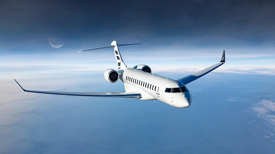 Inflight Bombardier Global 8000 SmoothFlex Wing