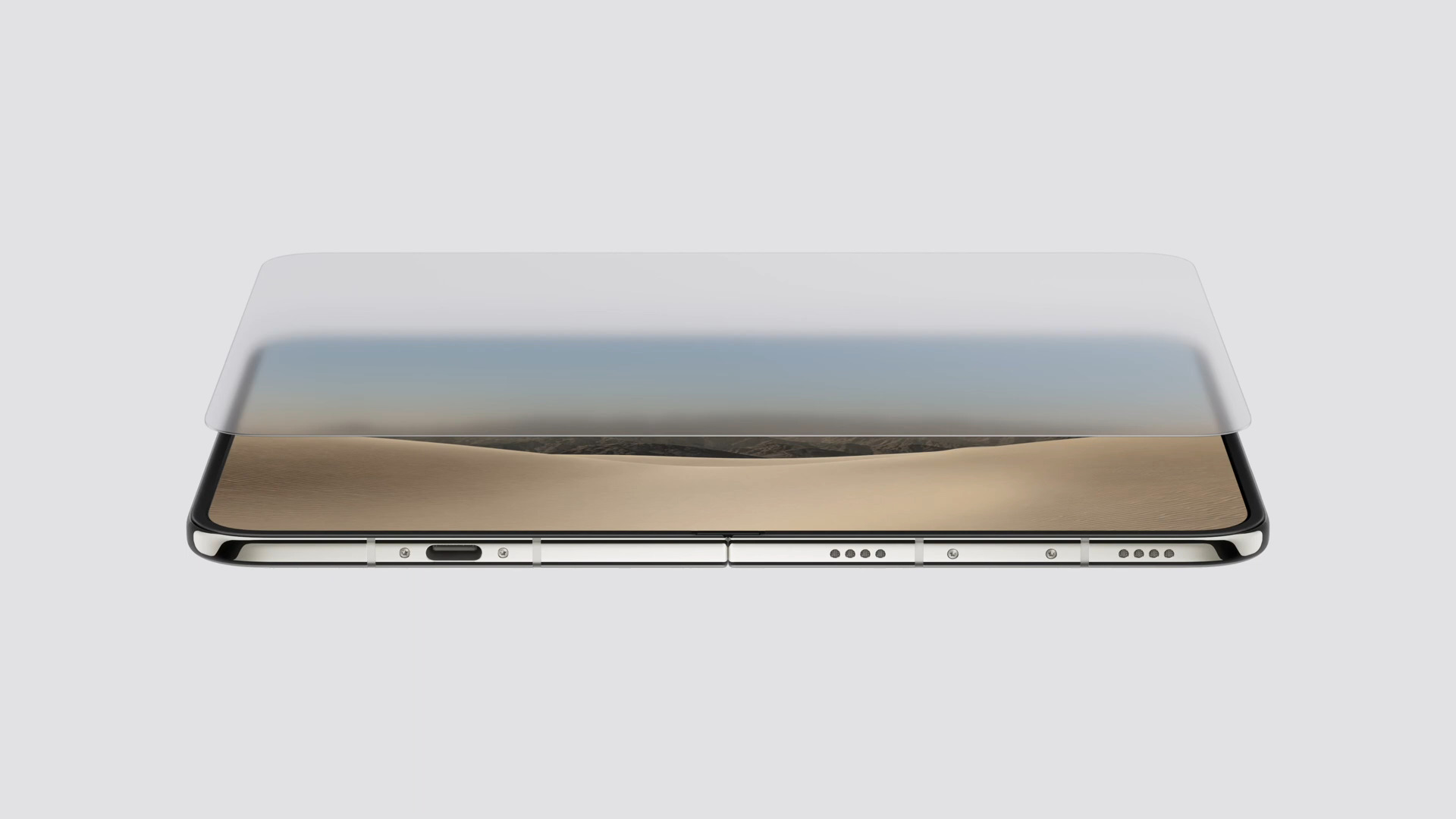 iPhone Duo's anti-reflective inner display