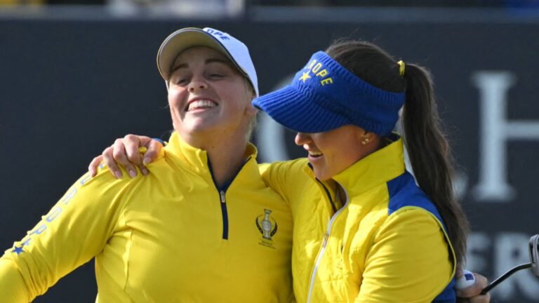 Solheim Cup 2026: Team Europe lead Team USA 7-5 after Saturday foursomes despite Charley Hull, Lottie Woad’s heavy loss | Golf News
