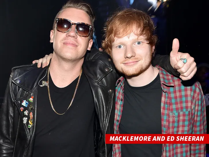Macklemore Ed Sheeran getty