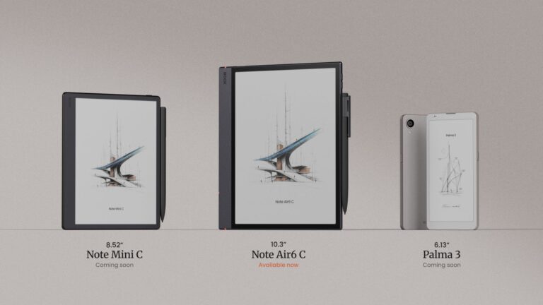 Triple launch: Boox debuts Note Air6 C and Palma 3 just in time for fall binge-reading