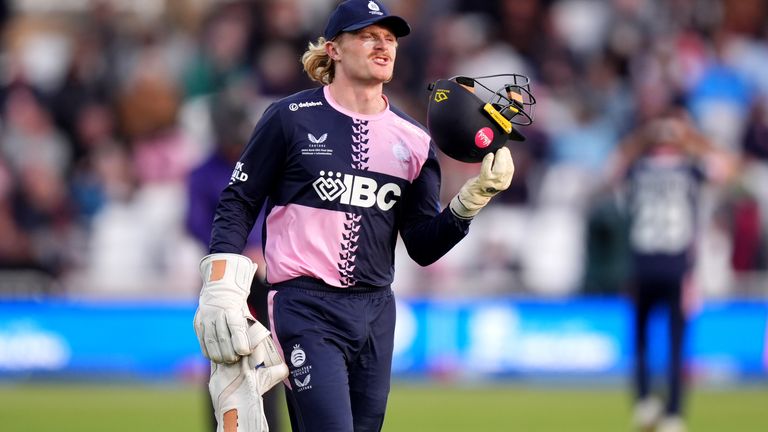 Middlesex wicketkeeper Harry Duke played a crucial innings