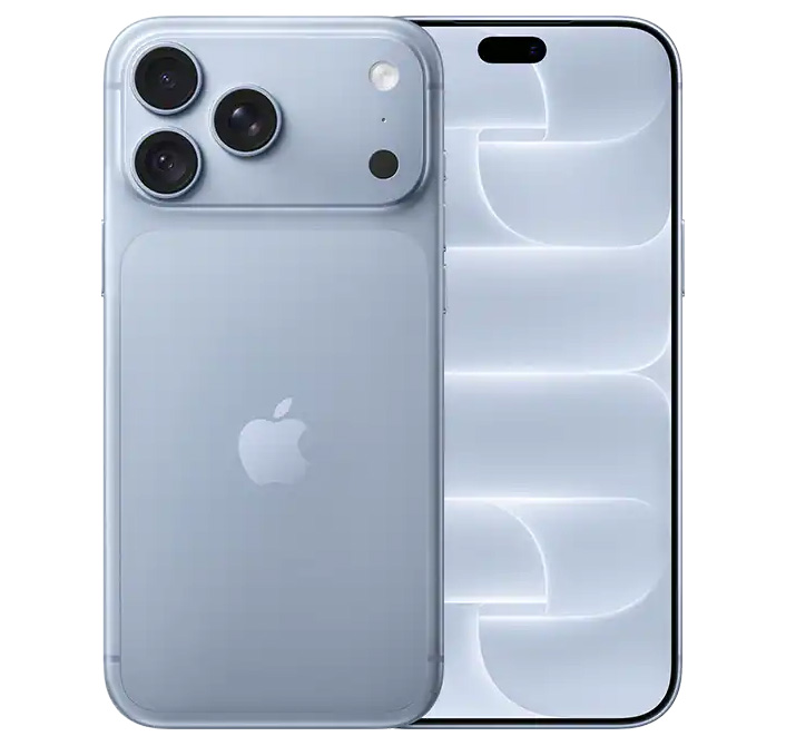 An official render of the Glacier iPhone 18 Pro Max