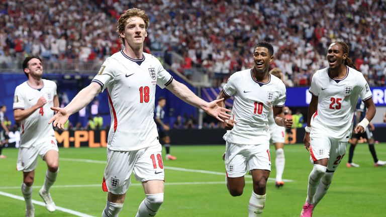 Anthony Gordon scored England's opener in the World Cup semi-final against Argentina 