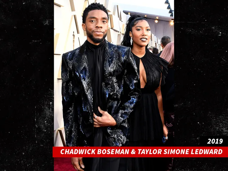 Chadwick Boseman and Taylor Simone Ledward getty 1