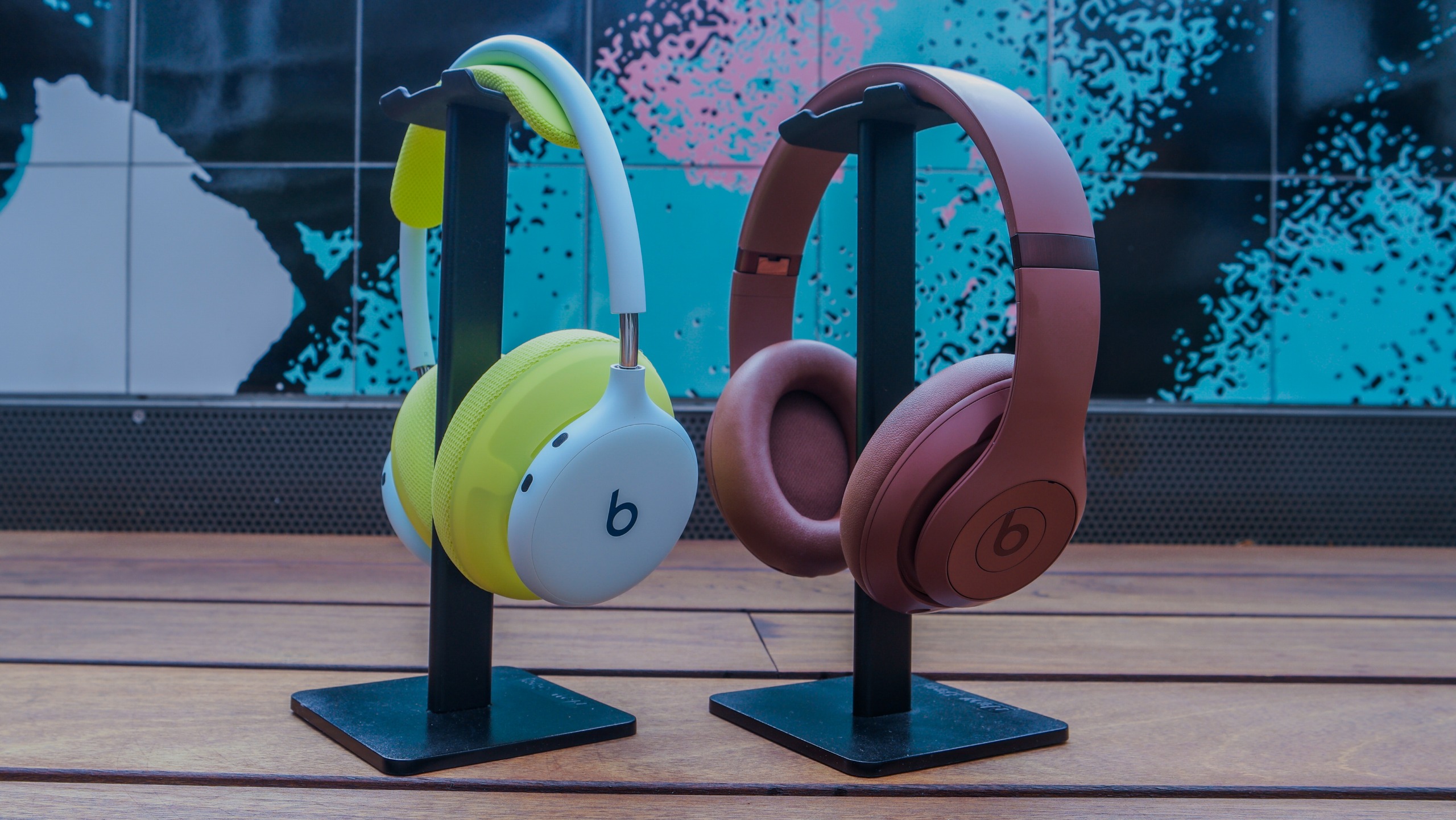 Beats 360 next to the Beats Studio Pro for comparison