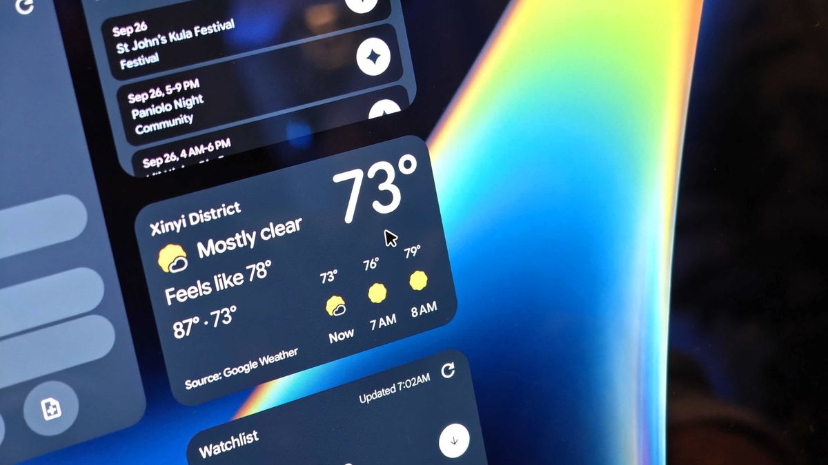 A widget o a Googlebook