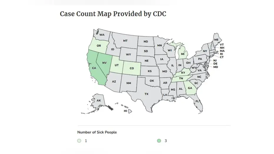 E.coli map