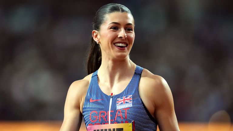 Amy Hunt at the World Athletics Ultimate Championship.