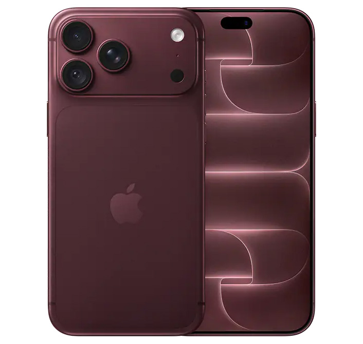 An official render of the burgundy Apple iPhone 18 Pro Max's front and back