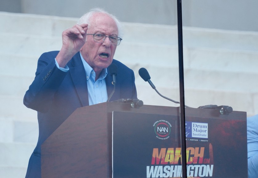 US Senator Bernie Sanders Independent Vermont speaks