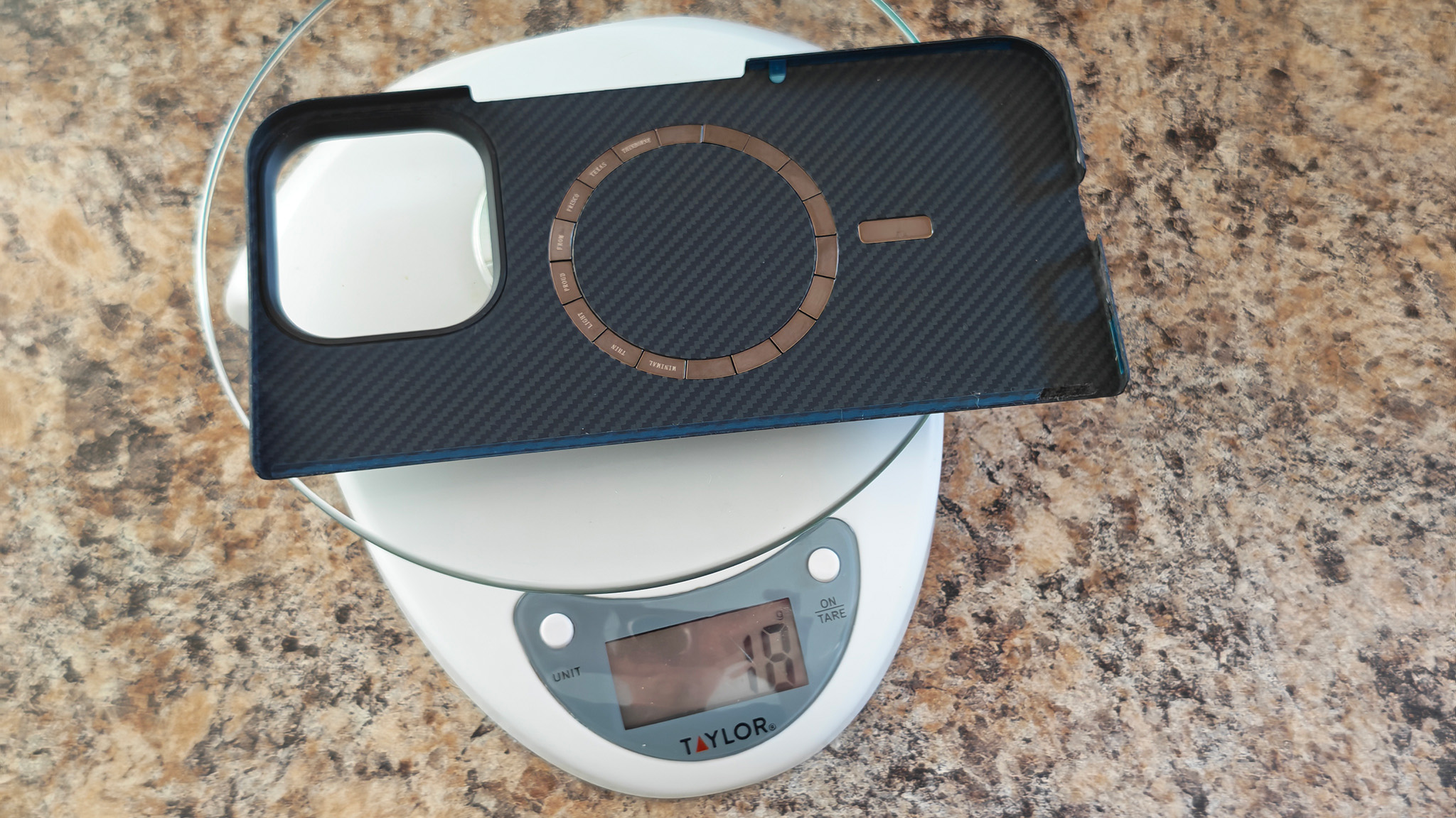 Weighing a Thinborne case for the Pixel 11 Pro Fold
