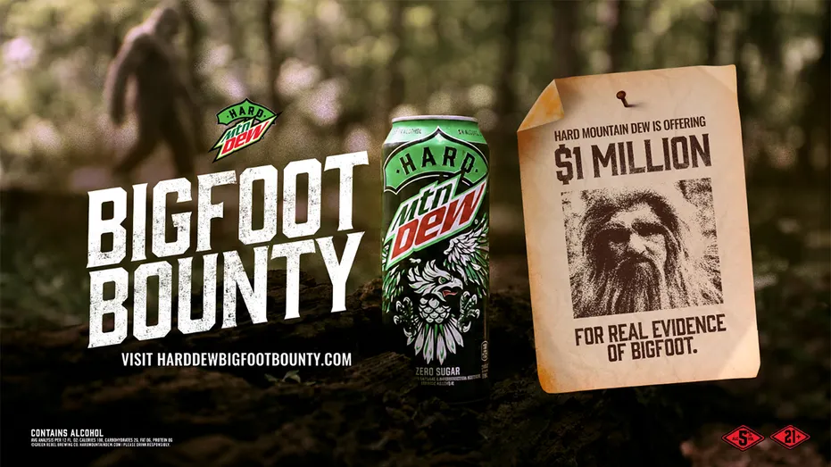Hard Mountain Dew bigfoot prize