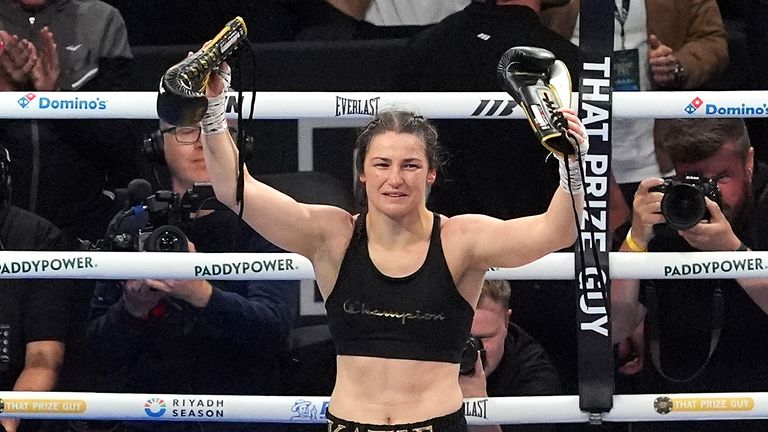 Katie Taylor says goodbye to the Croke Park crowd