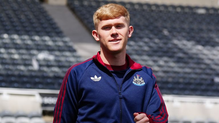 Lewis Hall joined the Magpies from Chelsea in Sept 2023