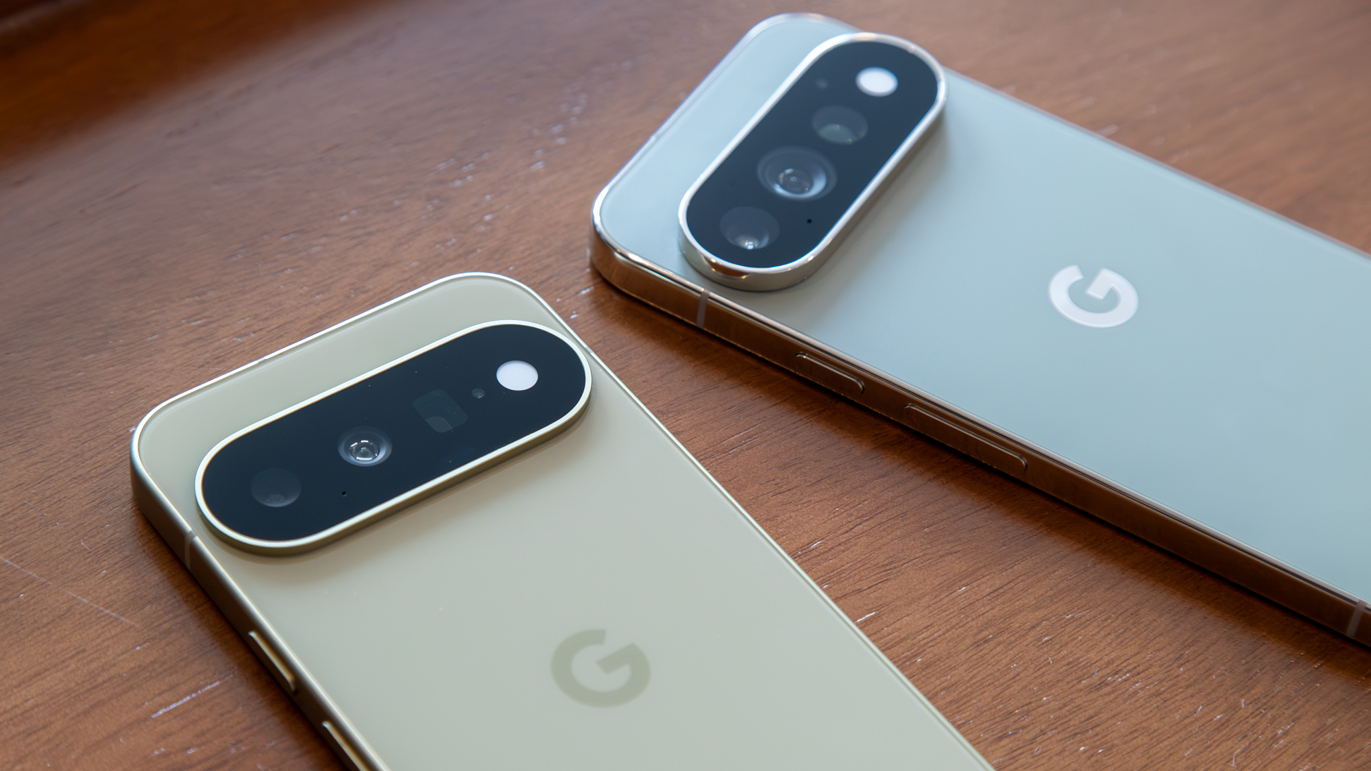 The Pixel 11 next to the Pixel 11 Pro