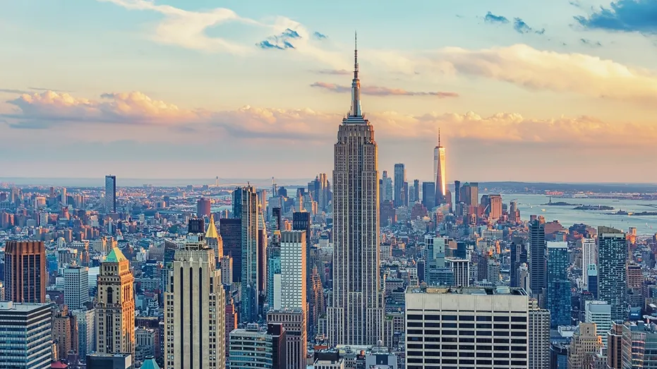 A view of the New York City skyline