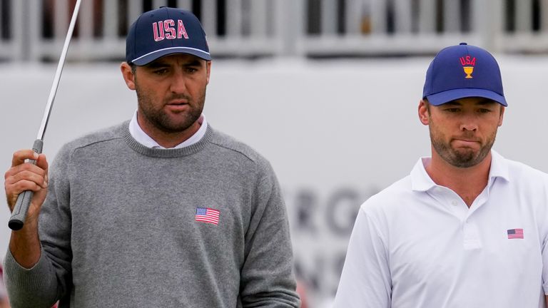 Scottie Scheffler has still only one one foursomes match in his Team USA career