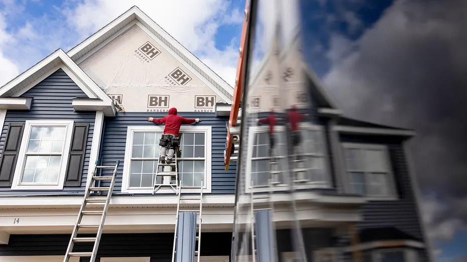 Construction worker builds home