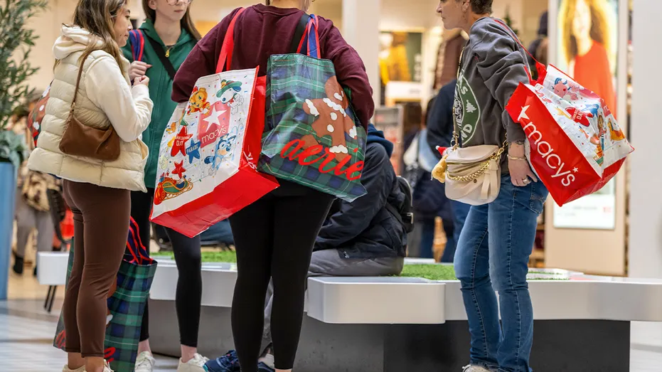 Shoppers in a mall