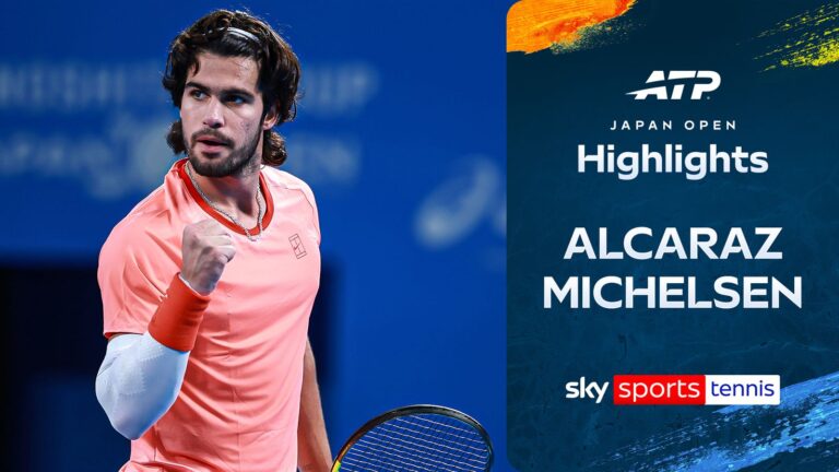Alcaraz begins Japan Open title defence with win over Michelsen